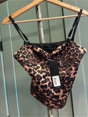 Lioness Leopard Corset Top NWT XS 🐆